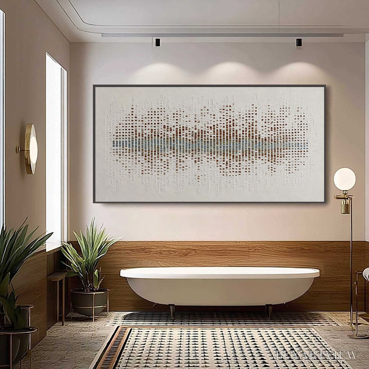 ARTOVITAS Urban Sonata – Large Textured Minimalist Abstract Painting - image 2