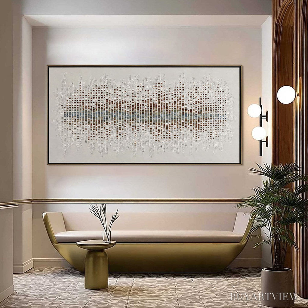 ARTOVITAS Urban Sonata – Large Textured Minimalist Abstract Painting - image 4