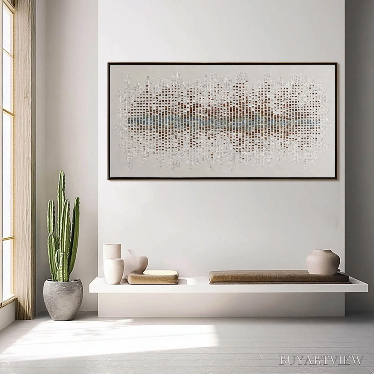 ARTOVITAS Urban Sonata – Large Textured Minimalist Abstract Painting - image 6