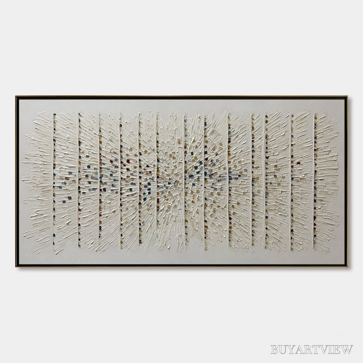 ARTOVITAS Chroma Pulse – Textured Wabi Sabi Abstract Painting - image 1