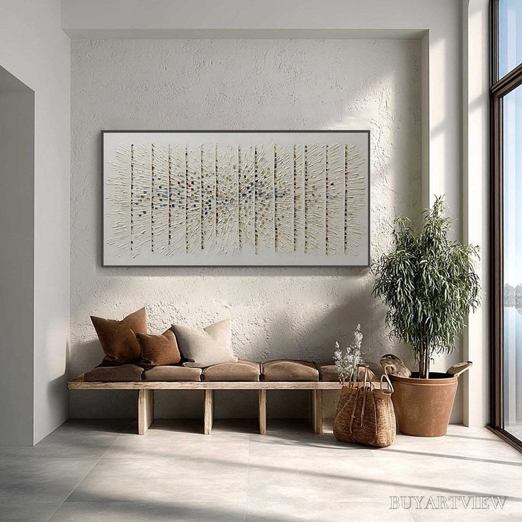 ARTOVITAS Chroma Pulse – Textured Wabi Sabi Abstract Painting - image 4