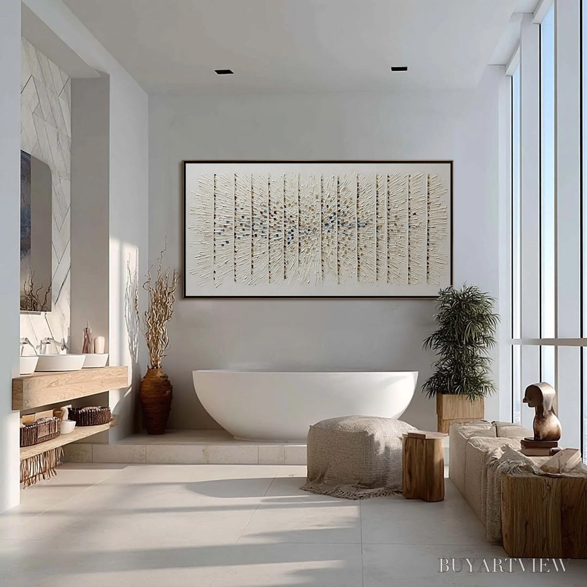 ARTOVITAS Chroma Pulse – Textured Wabi Sabi Abstract Painting - image 6