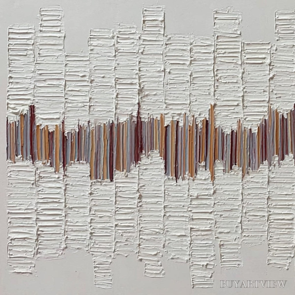 ARTOVITAS Echoes in Silence – Large Textured Minimalist Abstract - image 3