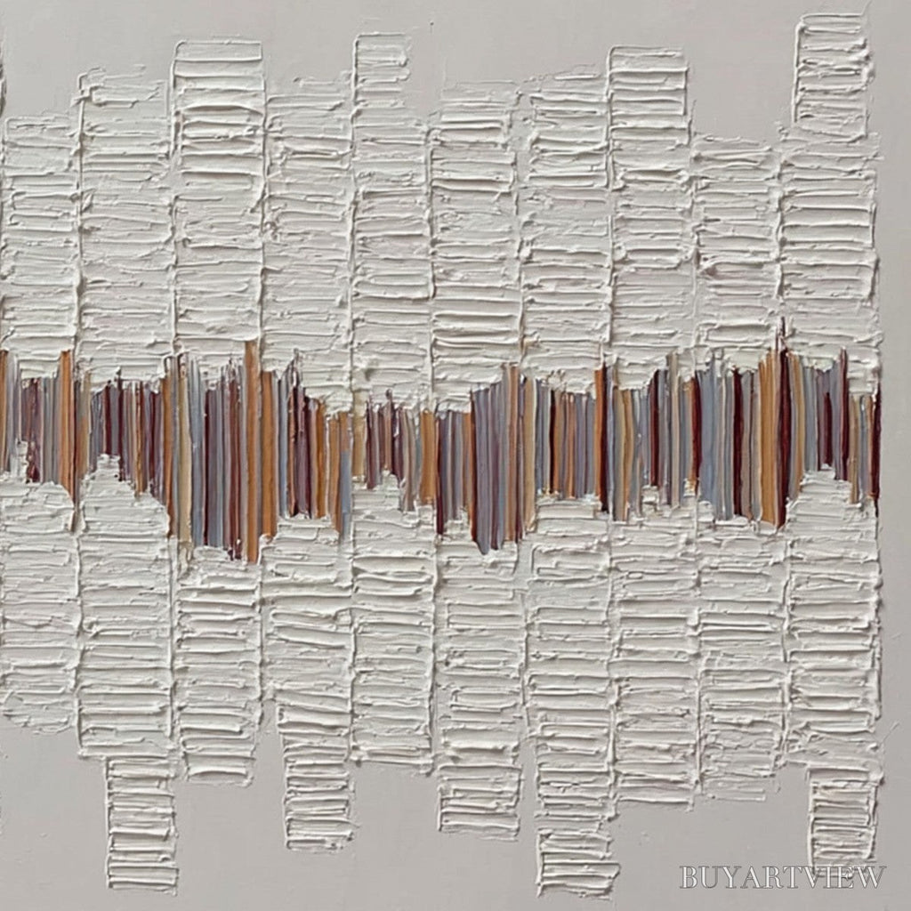 ARTOVITAS Echoes in Silence – Large Textured Minimalist Abstract - image 5