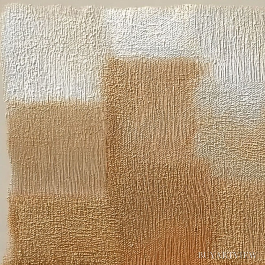 ARTOVITAS Terra Firma – Textured Minimalist Abstract Painting in Earth Tones - image 5