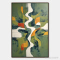 ARTOVITAS Veridian Flow – Textured Modern Abstract Landscape Painting - image 1