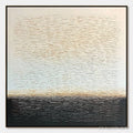 ARTOVITAS Echoes of Stillness – Large Square Textured Minimalist Abstract Painting - image 1