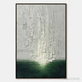 ARTOVITAS Veridian Horizon – Textured Wabi Sabi Abstract Landscape Painting - image 1