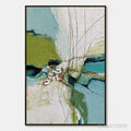 ARTOVITAS First Bloom – Textured Vertical Abstract Landscape Painting - image 1