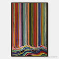 ARTOVITAS Chromatic Cascade – Colorful Vertical Abstract Painting with Flowing Lines - image 1