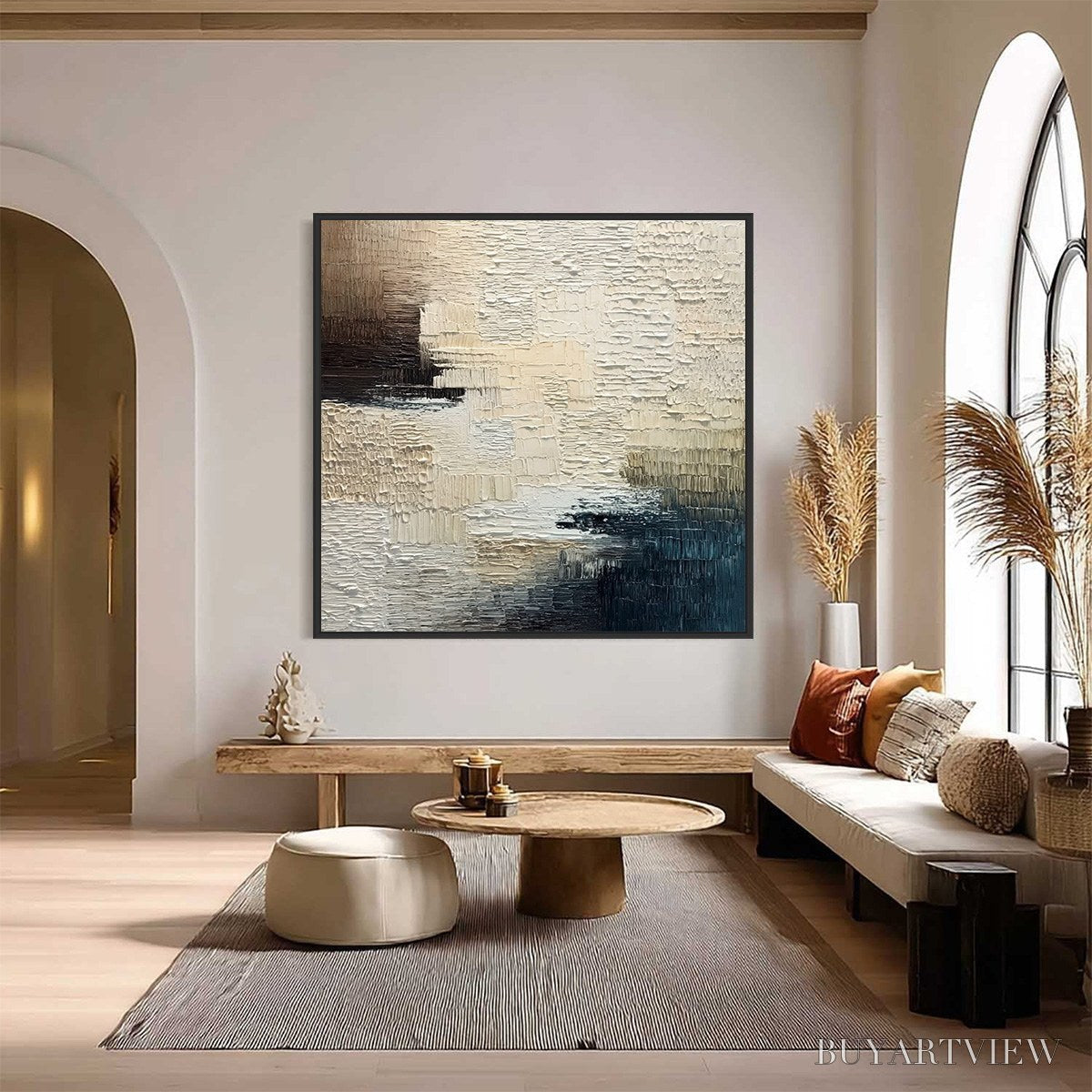 ARTOVITAS Terra Firma – Textured Neutral Abstract Impasto Painting - image 2