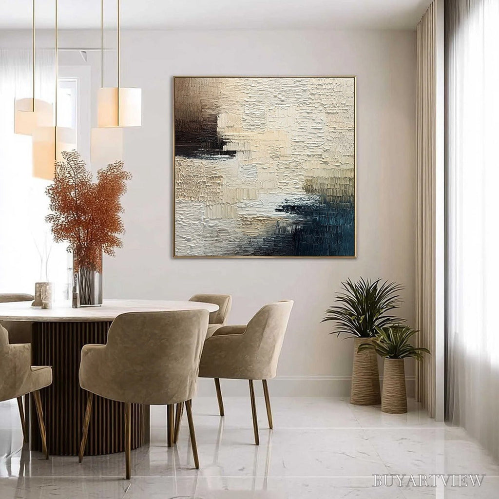ARTOVITAS Terra Firma – Textured Neutral Abstract Impasto Painting - image 4
