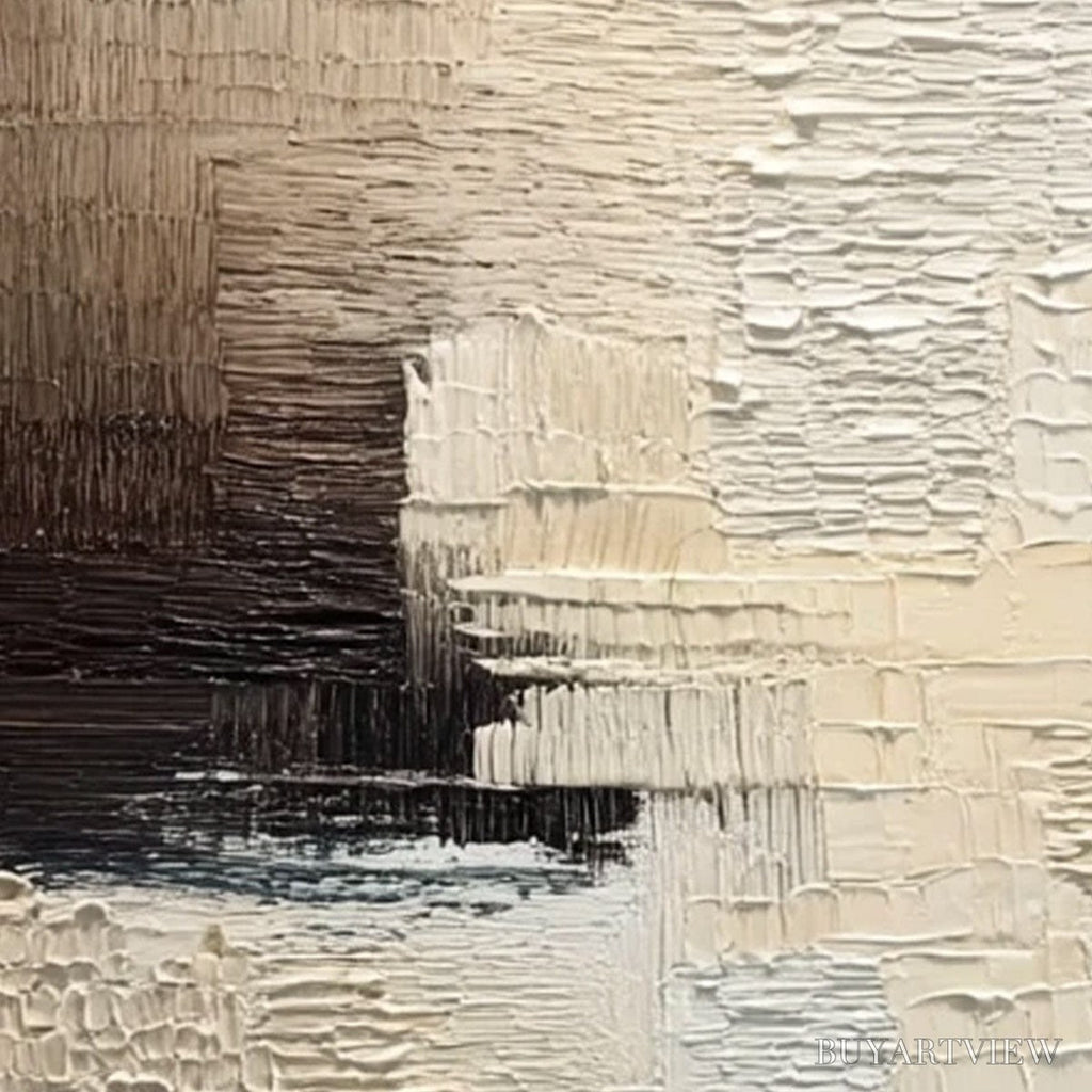 ARTOVITAS Terra Firma – Textured Neutral Abstract Impasto Painting - image 5