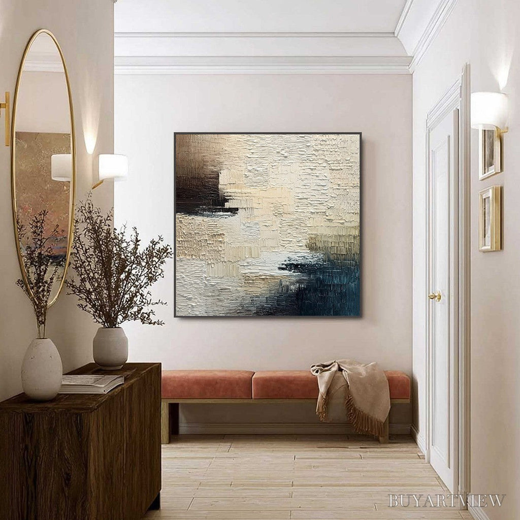 ARTOVITAS Terra Firma – Textured Neutral Abstract Impasto Painting - image 6