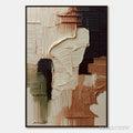 ARTOVITAS Terra Firma – Vertical Wabi Sabi Textured Abstract - image 1