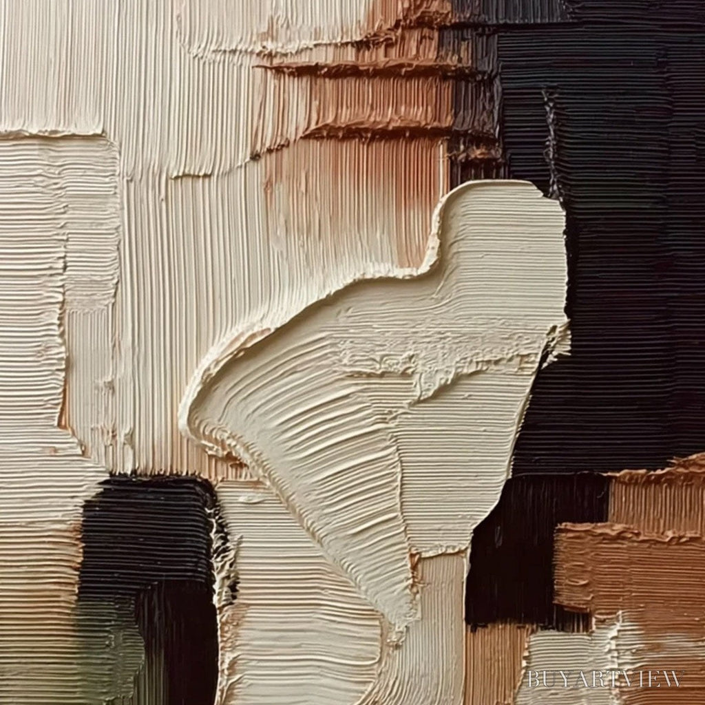 ARTOVITAS Terra Firma – Vertical Wabi Sabi Textured Abstract - image 3