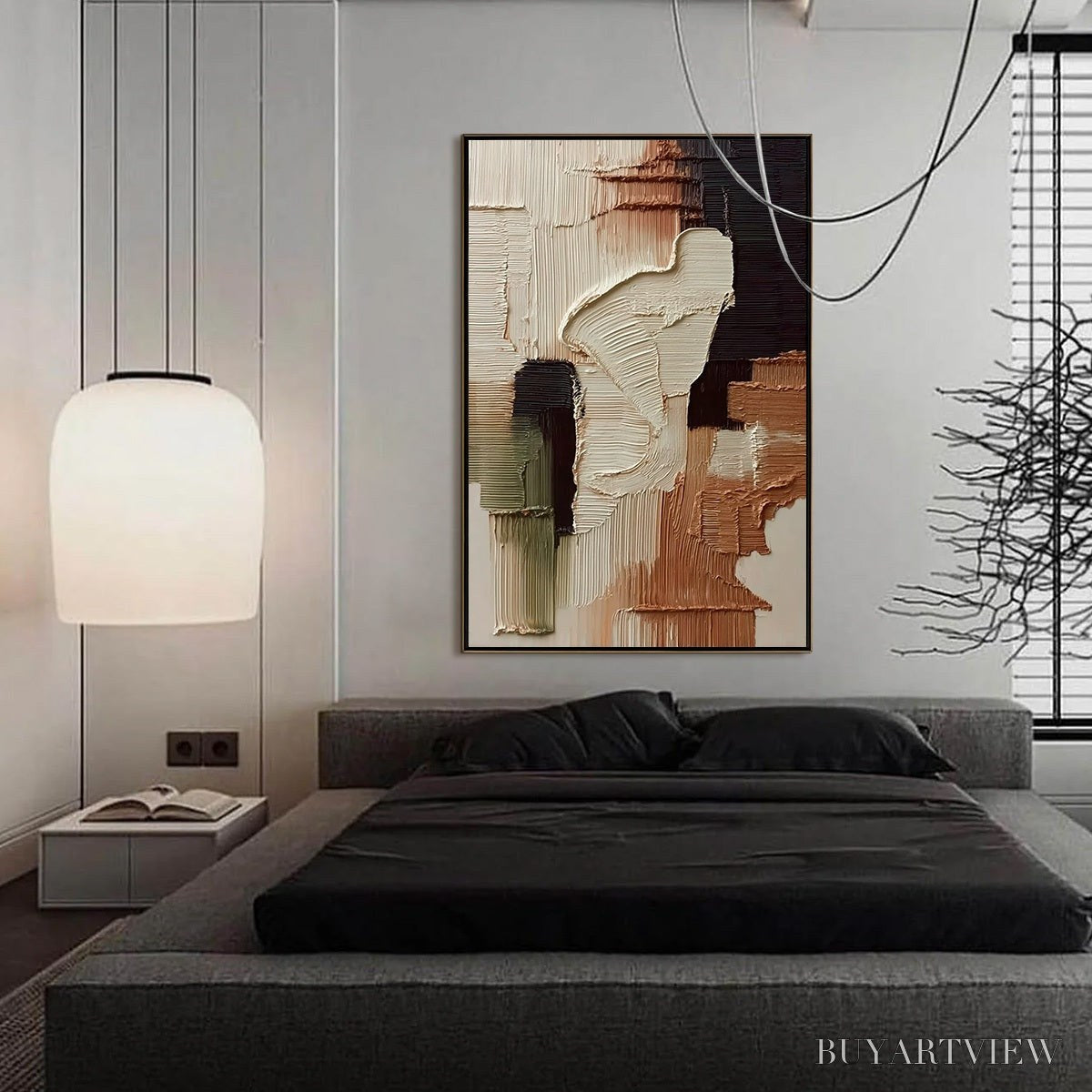 ARTOVITAS Terra Firma – Vertical Wabi Sabi Textured Abstract - image 4