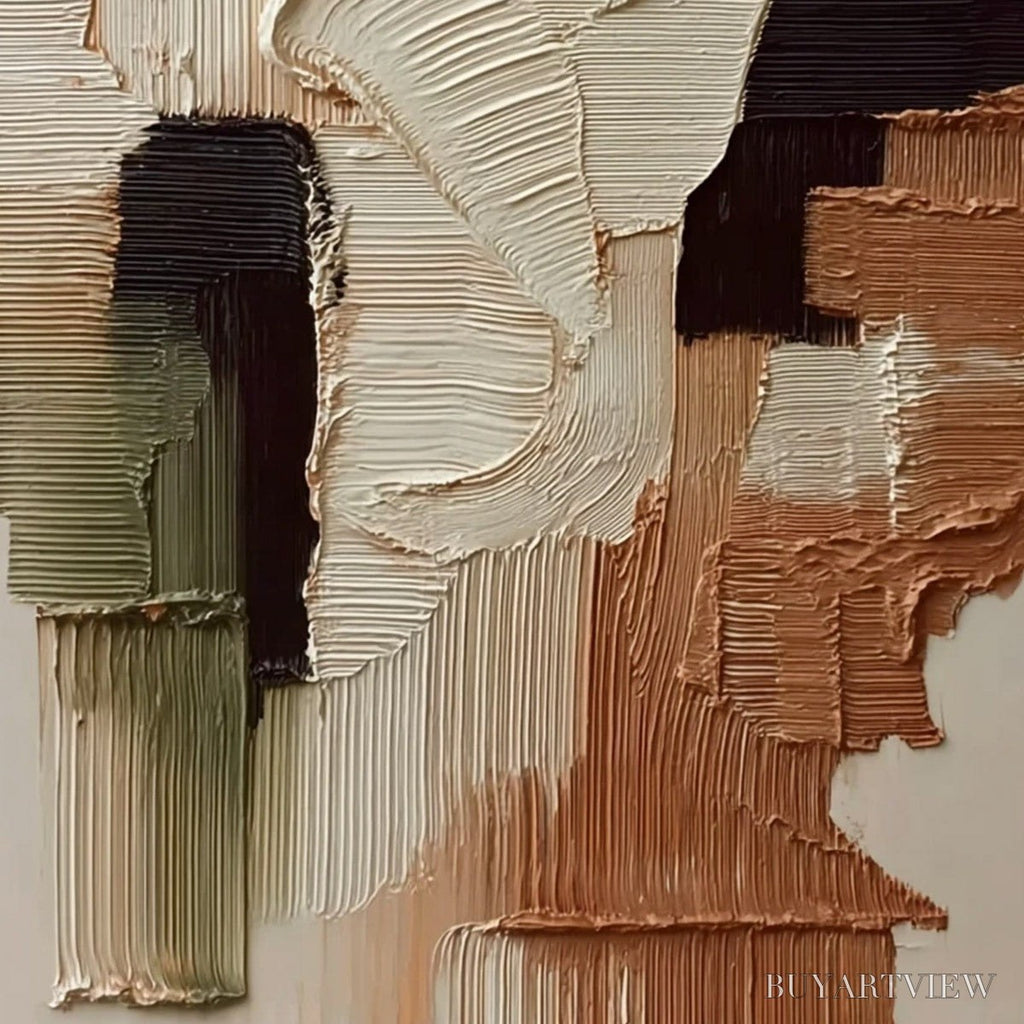ARTOVITAS Terra Firma – Vertical Wabi Sabi Textured Abstract - image 5