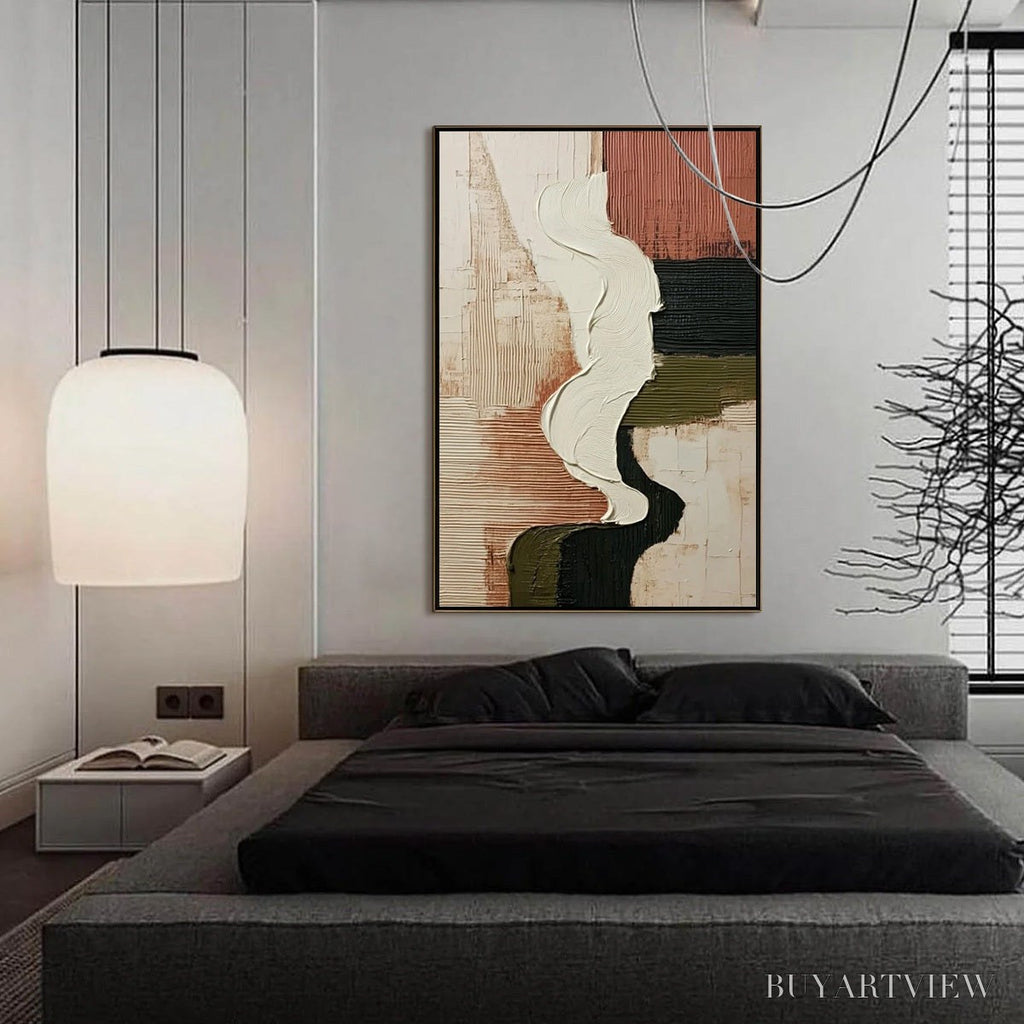 ARTOVITAS Terra Firma – Textured Wabi Sabi Abstract Art in Earth Tones - image 4