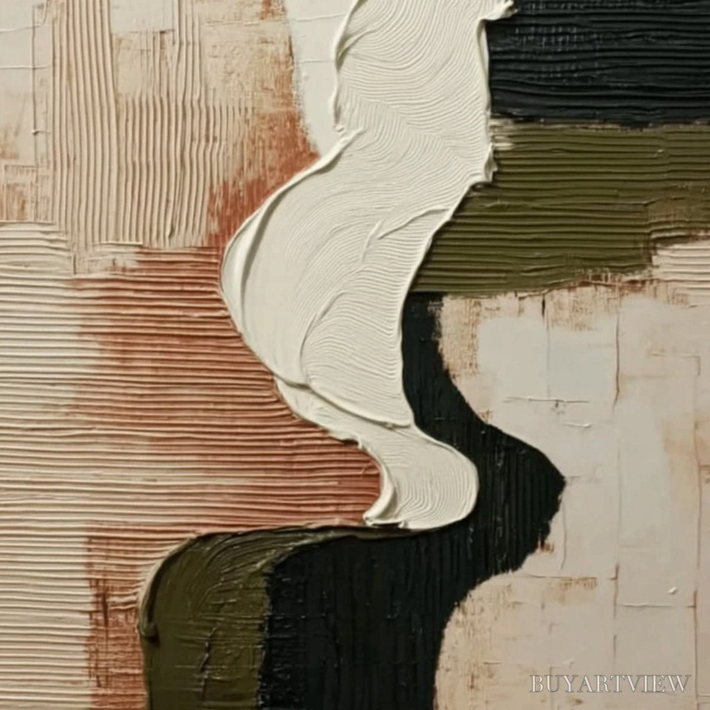 ARTOVITAS Terra Firma – Textured Wabi Sabi Abstract Art in Earth Tones - image 5