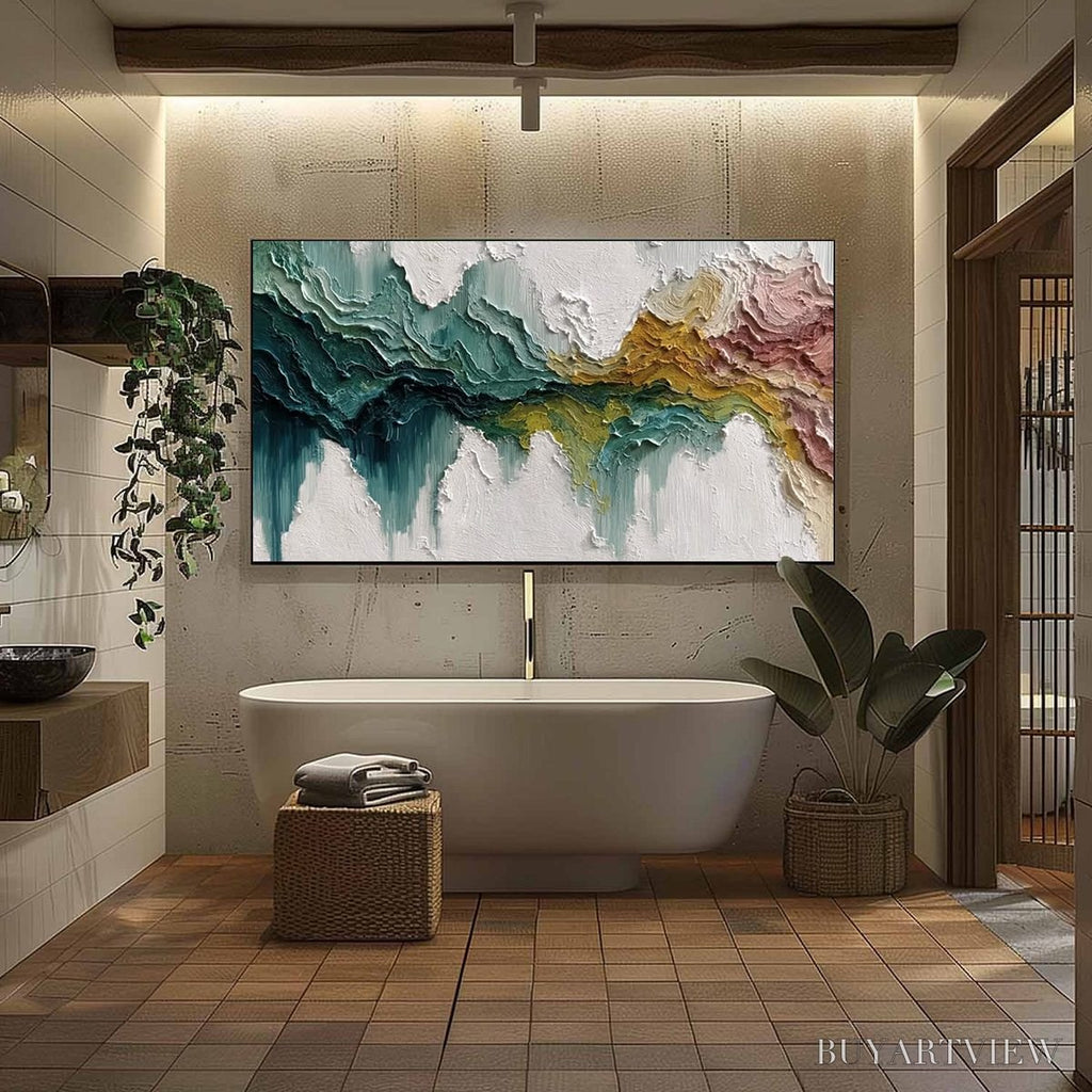 ARTOVITAS Terra Flow – Textured Abstract Landscape Impasto Oil Painting - image 6
