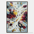 ARTOVITAS Festa Dei Colori – Vertical Colorful Impasto Abstract Textured Oil Painting - image 1