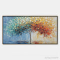 ARTOVITAS Chromatic Embrace – Heavily Textured Palette Knife Tree Landscape Painting - image 1