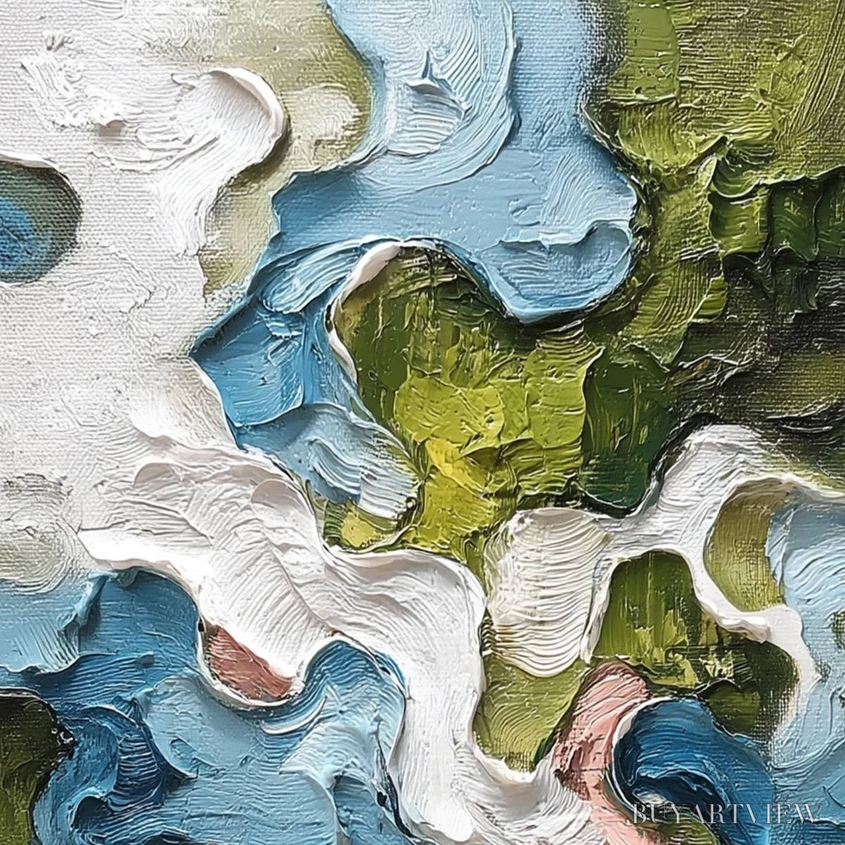 ARTOVITAS Aerialis – Heavy Texture Abstract Landscape Oil Painting - image 3