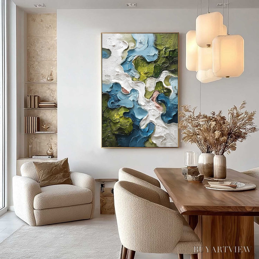 ARTOVITAS Aerialis – Heavy Texture Abstract Landscape Oil Painting - image 4