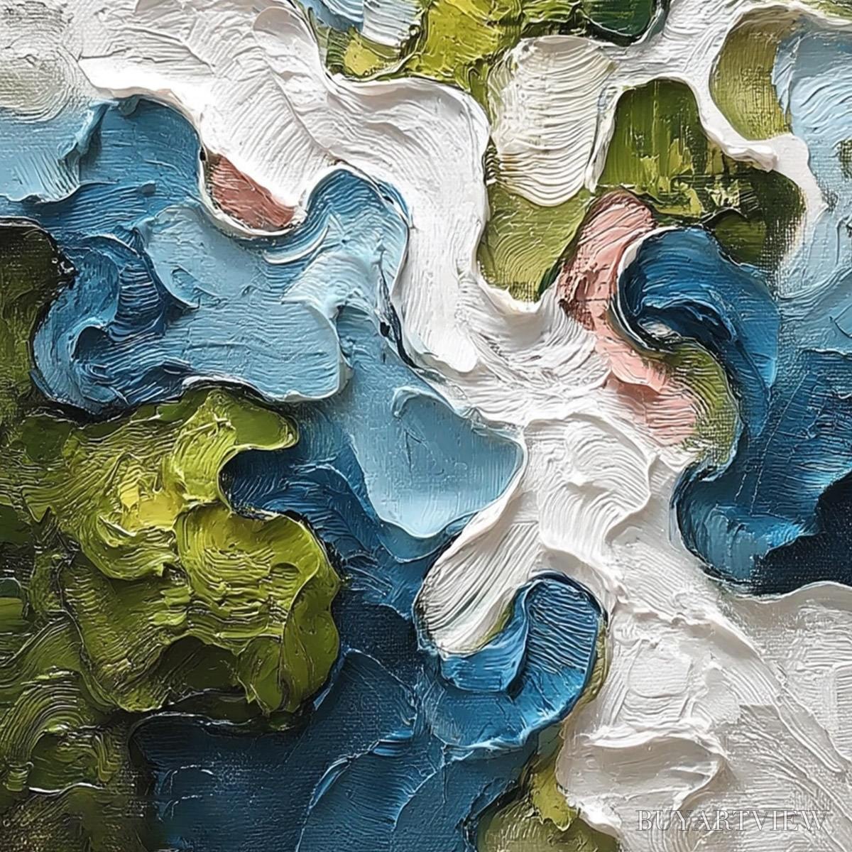ARTOVITAS Aerialis – Heavy Texture Abstract Landscape Oil Painting - image 5