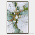 ARTOVITAS Verdant Echo – Textured Abstract Painting in Earth Tones - image 1