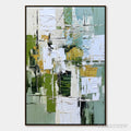 ARTOVITAS Terrace View – Textured Abstract Impasto Landscape Painting - image 1
