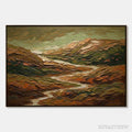 ARTOVITAS Terra Vista – Heavily Textured Abstract Landscape Oil Painting - image 1