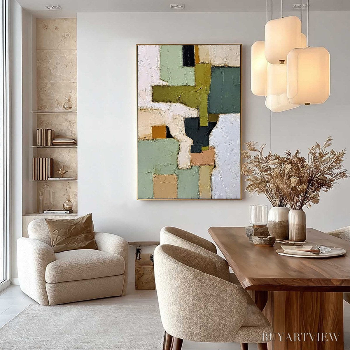 ARTOVITAS Terra Firma – Textured Wabi Sabi Abstract Oil Painting - image 4