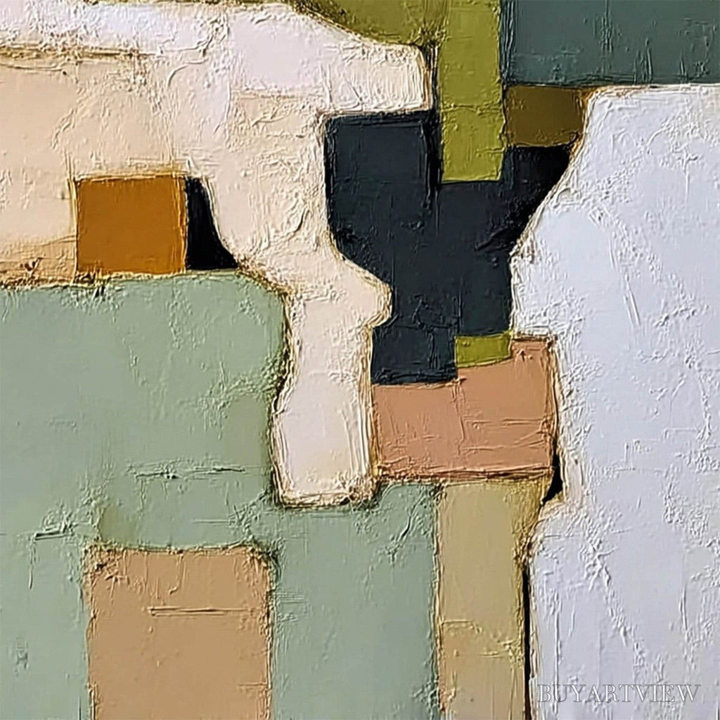ARTOVITAS Terra Firma – Textured Wabi Sabi Abstract Oil Painting - image 5