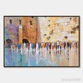 ARTOVITAS Stones of Reverence – Textured Palette Knife Painting of a Historic Pilgrimage - image 1
