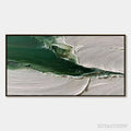 ARTOVITAS Verdant Rift – Heavy Texture Abstract Landscape Oil Painting - image 1
