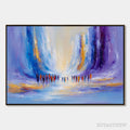 ARTOVITAS Convergence – Large Colorful Abstract Figurative Oil Painting - image 1