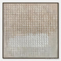 ARTOVITAS Silent Rhythm – Textured Wabi Sabi Abstract Painting in Neutral Tones - image 1