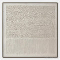 ARTOVITAS Codex of Calm – Large Square Textured Wabi Sabi Abstract Painting - image 1