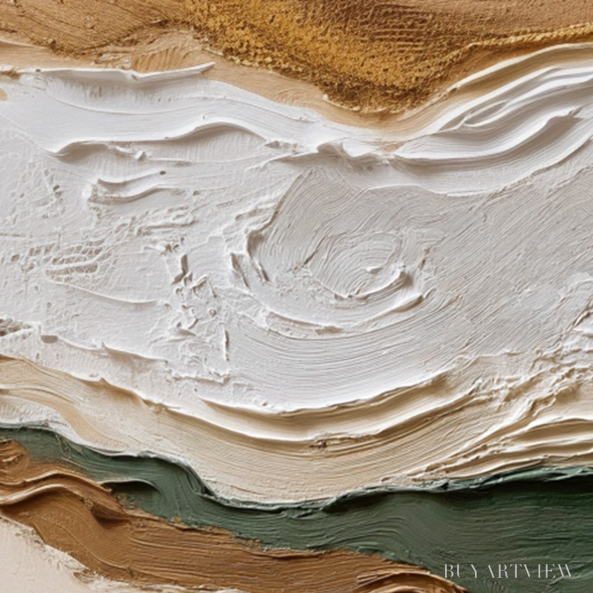 ARTOVITAS Terra Veins – Textured Wabi Sabi Abstract Earth Landscape Painting - image 5