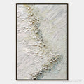 ARTOVITAS Aegean Foam – Heavily Textured Wabi Sabi Abstract Painting - image 1