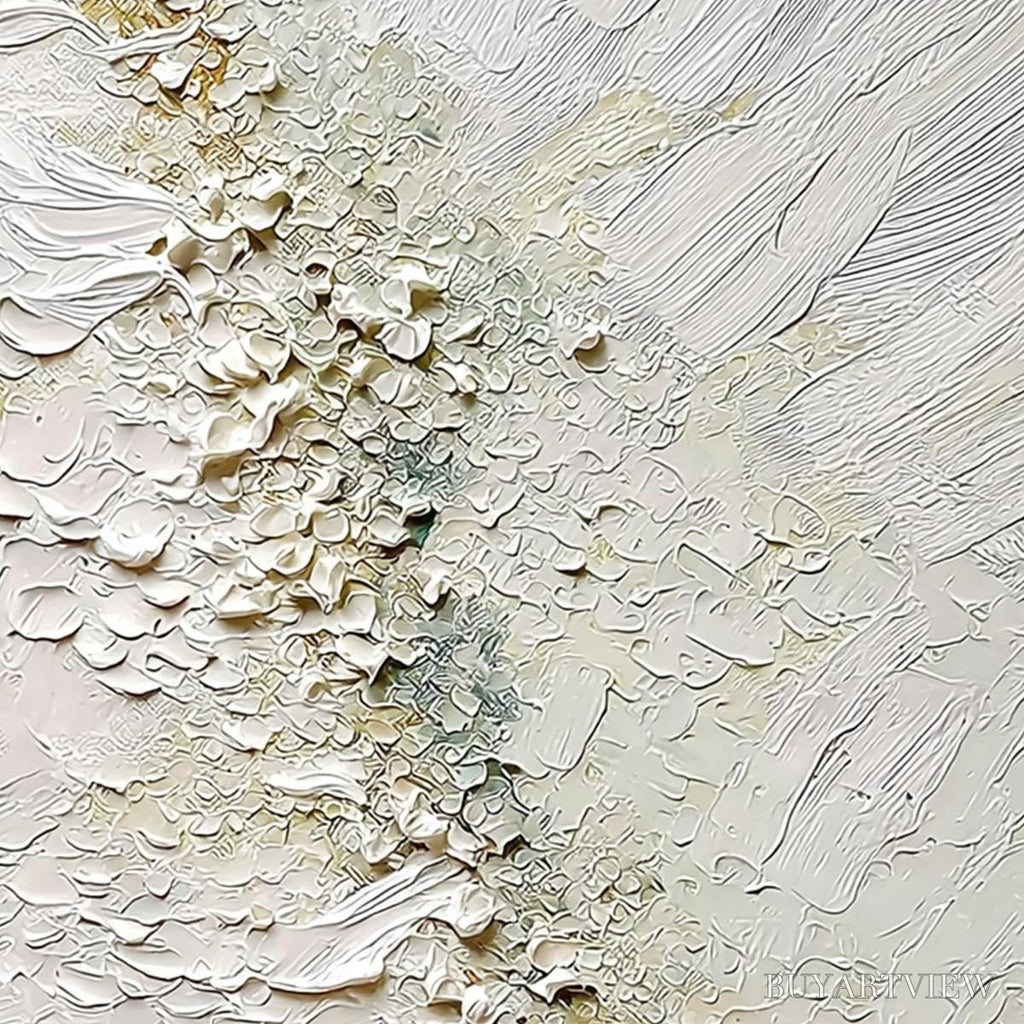 ARTOVITAS Aegean Foam – Heavily Textured Wabi Sabi Abstract Painting - image 5