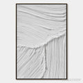 ARTOVITAS Serene Rift – Large Textured White Minimalist Abstract Painting - image 1