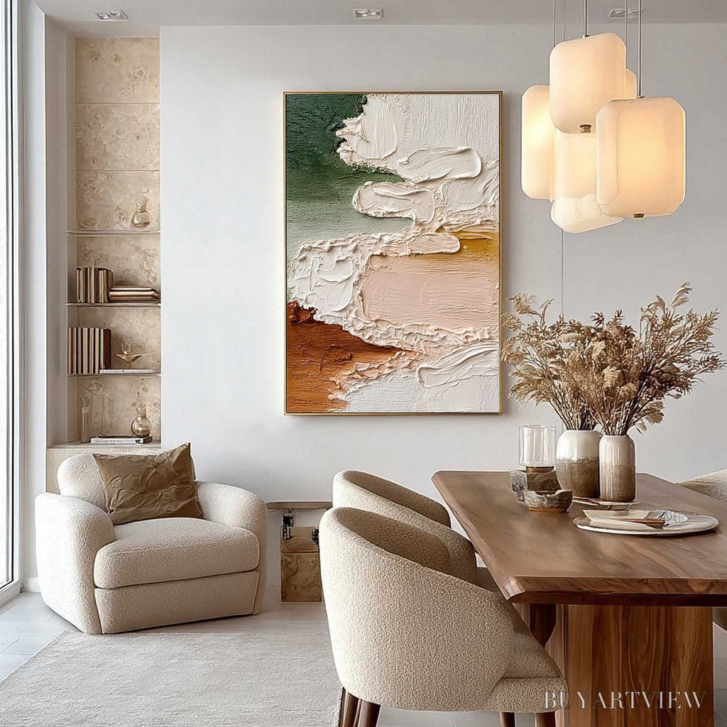 ARTOVITAS Earthen Veil – Textured Abstract Earth Tone Impasto - image 4