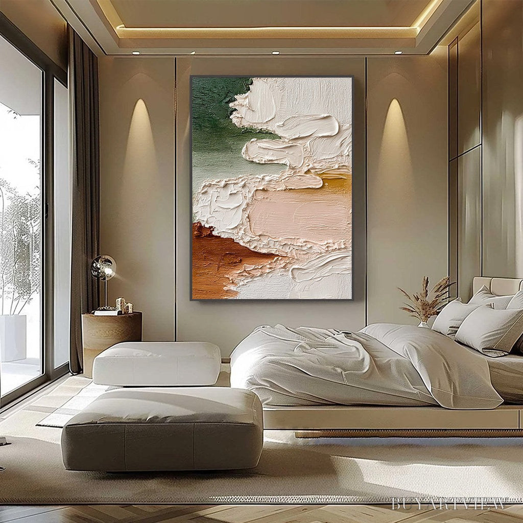 ARTOVITAS Earthen Veil – Textured Abstract Earth Tone Impasto - image 6