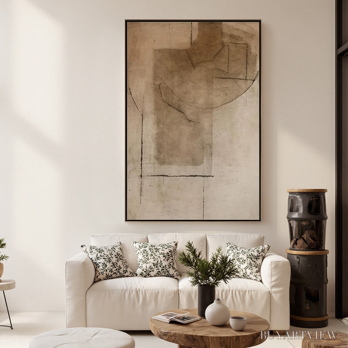 ARTOVITAS Terra Incognita – Wabi Sabi Inspired Textured Abstract Earth Tone Painting - image 4