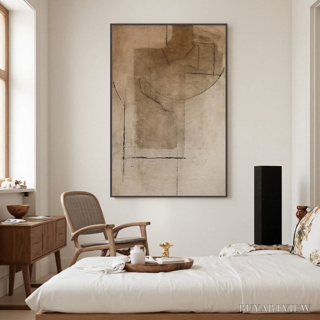 ARTOVITAS Terra Incognita – Wabi Sabi Inspired Textured Abstract Earth Tone Painting - image 6