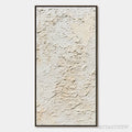 ARTOVITAS Terra Blanca – Heavy Texture Minimalist Wabi Sabi Painting - image 1