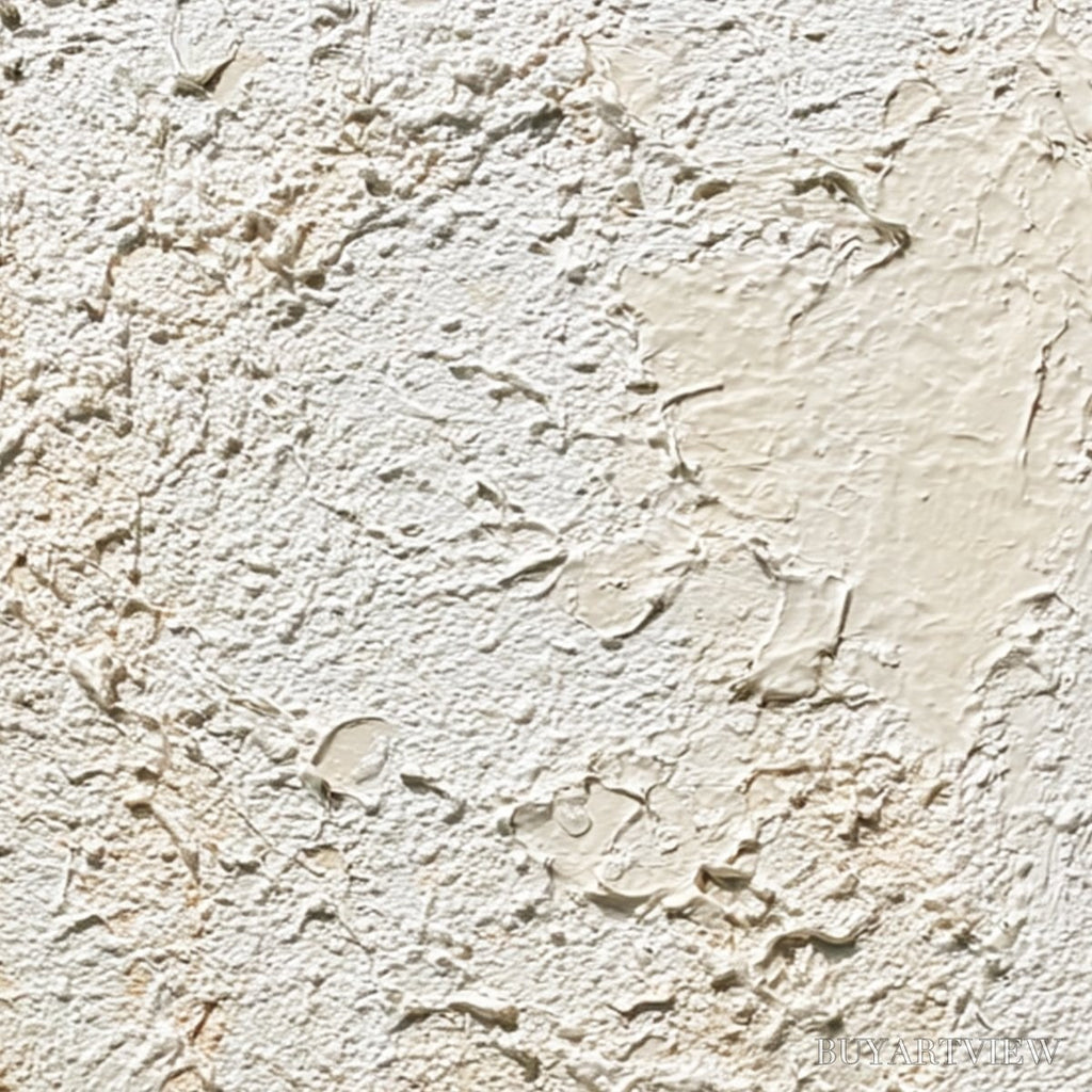 ARTOVITAS Terra Blanca – Heavy Texture Minimalist Wabi Sabi Painting - image 5